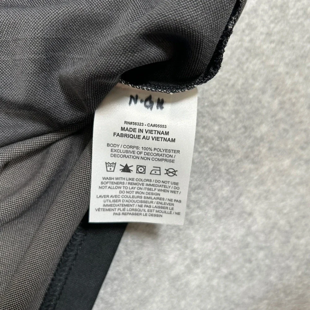 Nike Dri-Fit Polo Women Medium Black Gray NFL Philadelphia Eagles Super Bowl‎ 59
